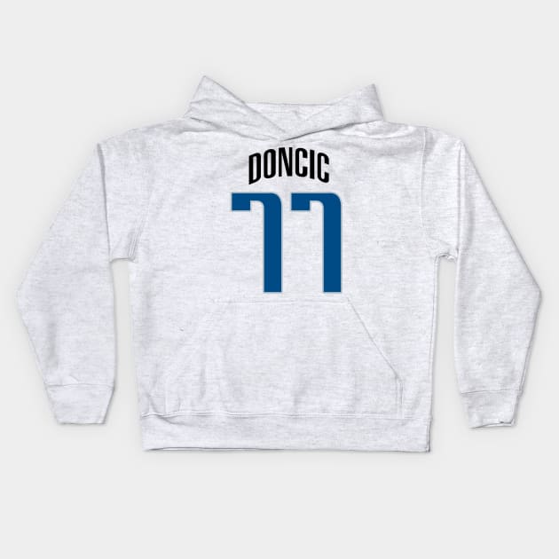 Dallas Doncic 77 Kids Hoodie by Cabello's